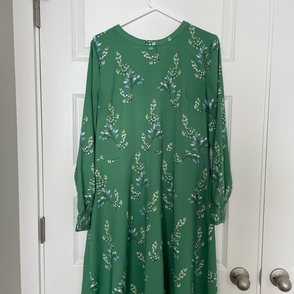 Floral Green Dress